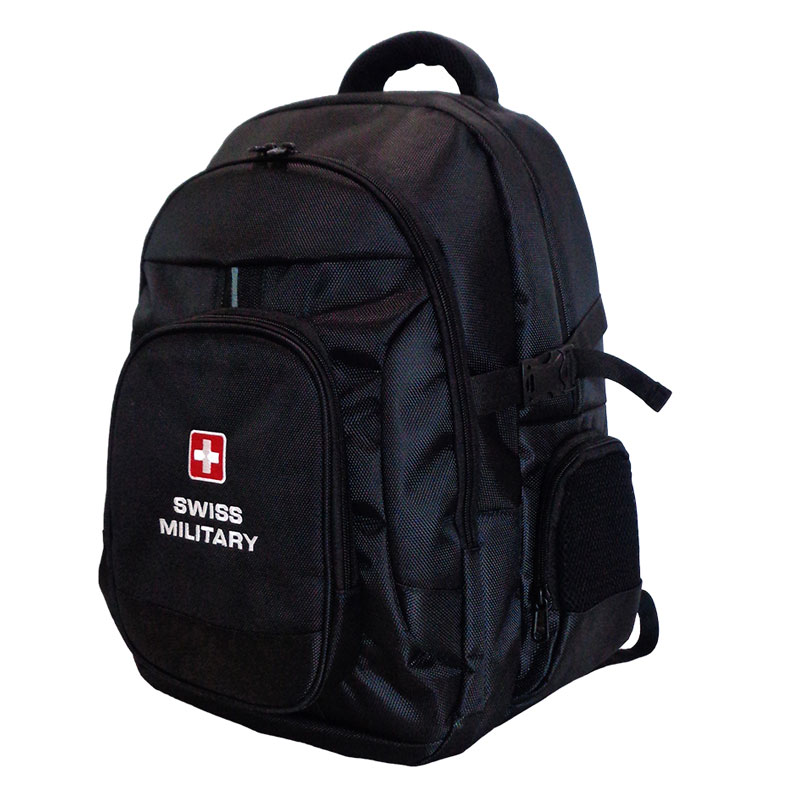 Swiss Military Black LBP58 Backpack Corporate Gifting BrandSTIK